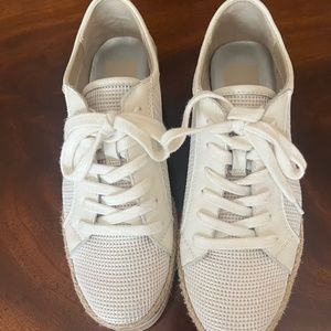 Dolce Vita Telah White Mesh Sneakers